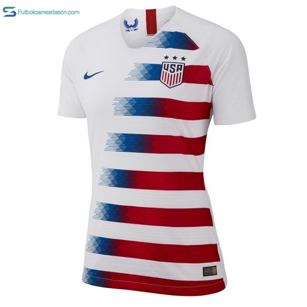 Camiseta Estados Unidos 1ª Mujer 2018 Blanco